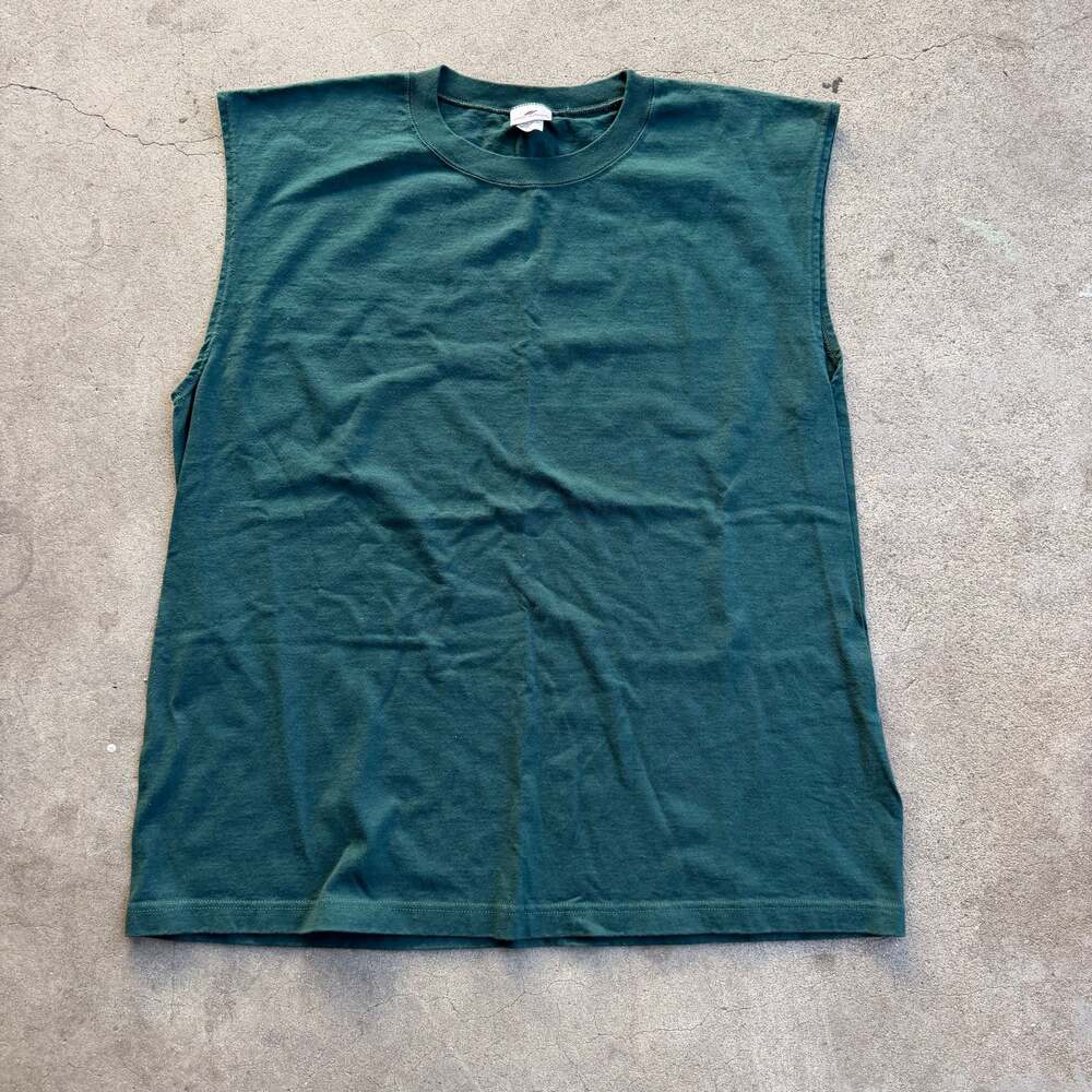 Vintage Pro Spirit Men's XXL Made in USA Green Muscle Tank Top Shirt